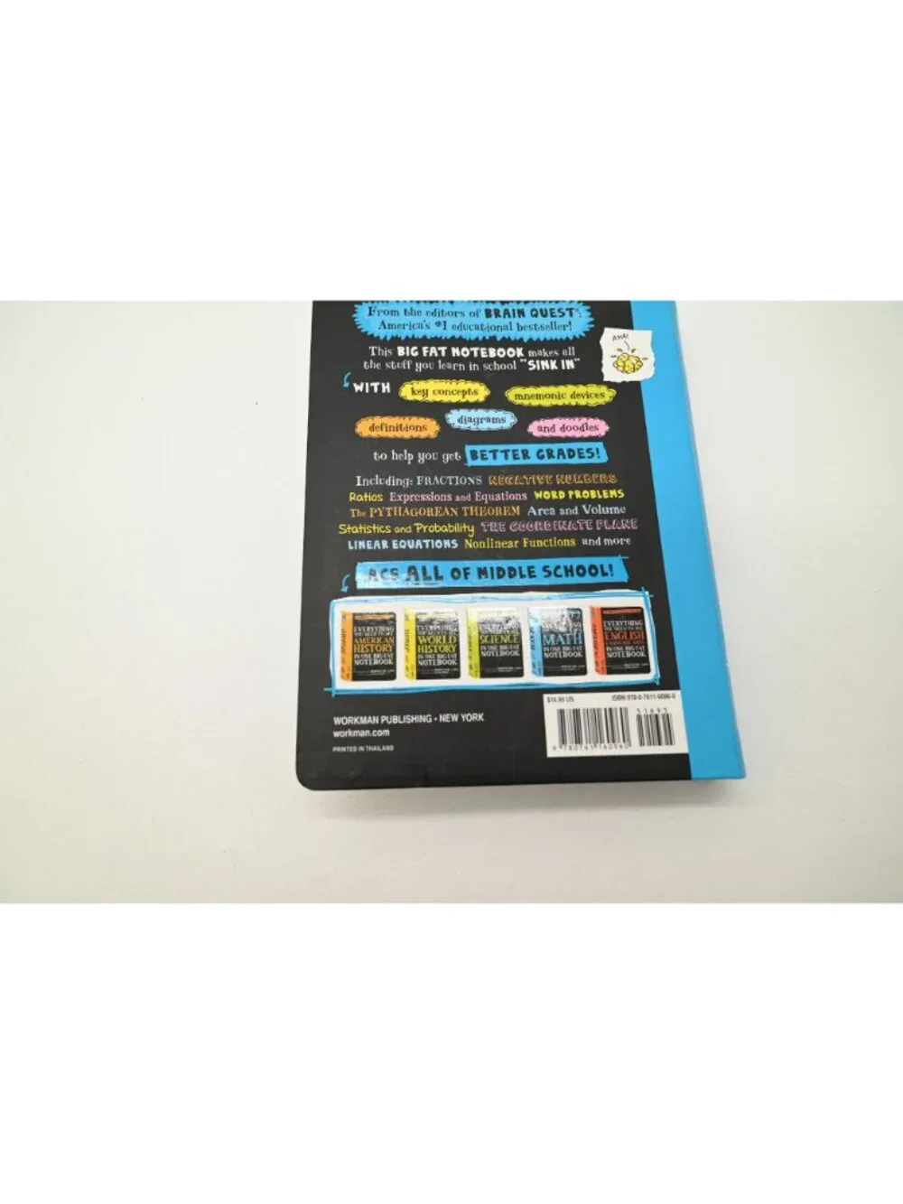 The Complete Middle School Study Guide Everything You Need to Ace Math Notebook